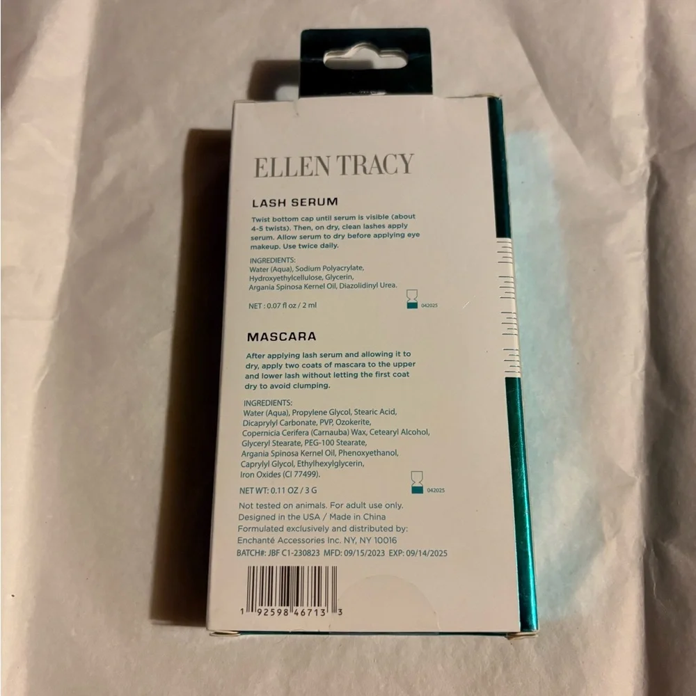 Ellen Tracy Lash Serum and Mascara Set